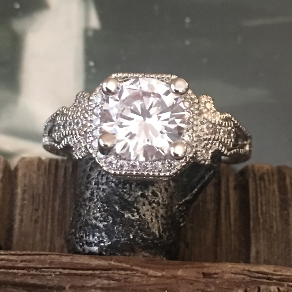 White Sapphire Ring